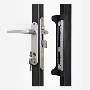 Chrome Handle & Lock